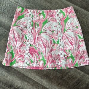 Lilly Pulitzer size 2 green and pink skort
